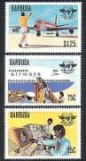 Barbuda 1979 ICAO / Planes / Civil Aviation / Aircraft / Transport / Commerce 3v (n39877)