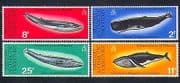 BAT 1977 Whales / Marine Mammals / Nature / Wildlife / Conservation 4v set (n32637)
