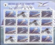 BAT British Antarctic Ty 2003 Blue Whale/ WWF/ Marine/ Nature/ Wildlife/ Conservation 16v sht n18696