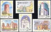 Belarus 1992 Castles/ Churches/ Tower/ Architecture/ Buildings/ History/ Heritage 6v set (n45311z)