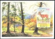 Belarus 1995 Red Deer/ Animals/ Wildlife/ Nature/ Conservation imperforate m/s (b4113)