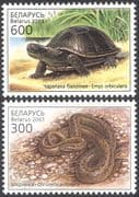 Belarus 2003 Pond Turtle/ Snake/ Reptiles/ Animals/ Nature/ Wildlife 2v set (n13165)