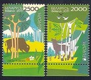 Belarus 2011 Europa / Forests / Trees / Nature / Environment / Animals 2v set (n33970)