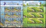 Belarus 2011 Fish / Pike / Burbot / Nature / Angling / Sport / Fishing 2 x 6v sht (n33095)