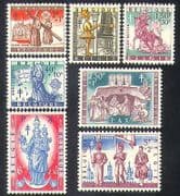 Belgium 1958 TB / Medical / Welfare Fund / Health / Soldiers / Horses / Church 7v (n38198)