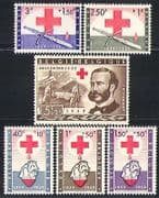 Belgium 1959 Red Cross / Medical / Health / Welfare / Henri Dunant / Blood 6v set (n31920)
