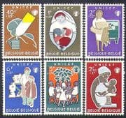 Belgium 1960 UNICEF / Welfare Fund / Nurses / Refugees / Ambulance 6v set (n37614)