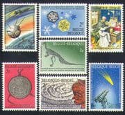 Belgium 1966 Space/ Dinosaur/ Comet/ Books/ Snow/ Weather/ Science/ Nature 7v set (n33753)