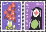 Belgium 1974 Red Cross/ Medical/ Health/ Blood Donors/ Welfare 2v set (n29318)