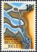 Belgium 1975 Opening of Rhine-Scheldt Canal/ Transport/ Boats/ Commerce/ Business/ Maps/ Clock Tower 1v (n45665)