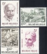 Belgium 1976 Anniversaries/ Artists/ Art/ Writers/ Paintings/ Blind/ People 4v set (n46446)