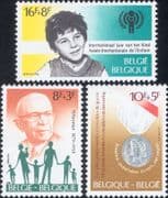 Belgium 1979 Solidarity Fund/ IYC/ Child Welfare/ War Invalids/ Politics 3v set (n46803)