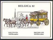 Belgium 1982 Horses / Mail Coach / StampEx 1v m / s (n32067)