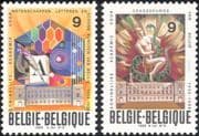 Belgium 1988 Academy/ Medicine/ Medical/ Art/ Literature/ Buildings 2v set (n45040)