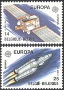 Belgium 1991 Europa/ Space/ Rocket/ Satellite/ Communications 2v set (n43154)