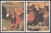 Belgium 1991 Red Cross Fund/ Welfare/ Health/ Paintings/ Art/ Birds/ Bosch/ Bouts/ Artists 2v set (n32563)