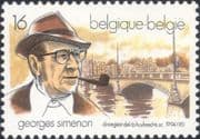 Belgium 1994 Georges Simenon/ Maigret/ Writer/ Books/ Novels/ Author/ Bridge 1v (n46452)