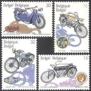 Belgium 1995 Motorbikes / Motorcycles / Motor Bikes / Transport / Sport 4v set (n32064)