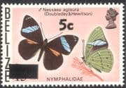 Belize 1977 5c on 15c Surcharge/ Butterflies/ Insects/ Nature/ Butterfly 1v o/p (b1259)