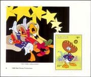 Belize 1986 Disney/ Christmas/ Donald Duck/ Films/ Cartoons/ Animation 1v m/s (ad1105)
