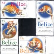 Belize 2005 WWF/ Woolly Opossum/ Endangered Animals/ Nature/ Wildlife 4v set (n16196)