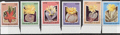 Benin 1997 Cacti / Flowers / Plants 6v set ref:b8256
