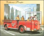 Benin 1998 Fire Engines/ Emergency Service Vehicles/ Rescue/ Motoring/ Transport 1v m/s (n14414)