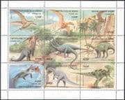 Benin 1999 Dinosaurs/ Prehistoric Animals/ Reptiles/ Nature 9v sht (b4270)