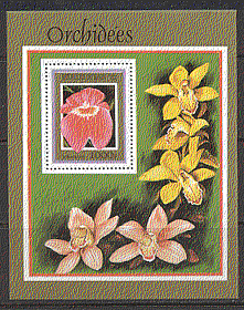 Benin 1999 Orchids / Flowers / Nature m / s ref:b6358