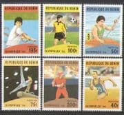 Benin1996 Sports / Tennis / Football / Olympics 6v set n27164