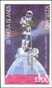 Bernera (GB, Local) 1998 John Glenn/ Space Flight imperf m/s gold o/p ERROR (b8527)