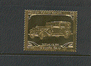 Bernera GOLD Vintage Motor Car / Cadillac 1v ref:n17215