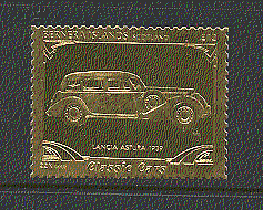 Bernera GOLD Vintage Motor Car / Lancia 1v ref:n17214