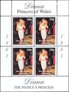 Bernera Island (GB Local) 1997 Diana/ Princess of Wales/ Royalty 4v sht (s2221)