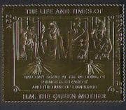 Bernera (L) HM Queen Mother / Elizabeth / Wedding / Royalty / GOLD s / a 1v (n34972)