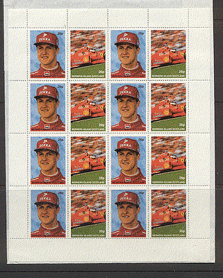 Bernera (Scotland, Local) Michael Schumacher/ Ferrari/ Racing Cars/ Sports 16v sht (s6346)
