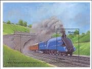 Bhutan 1988 Trains/ Steam Engine/ Locomotives/ Mallard/ Transport 1v m/s (s1780z)