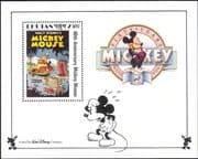 Bhutan 1989 Disney/ Mickey Mouse 60th Anniversary/ Music/ Film/ Cinema/ Cartoons 1v m/s (b608k)