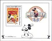 Bhutan 1989 Disney/ Mickey Mouse 60th/ Dreams/ Film/ Cinema/ Cartoons 1v m/s (b608u)