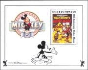 Bhutan 1989 Disney/ Mickey Mouse 60th/ Minnie / Film/ Cinema/ Cartoons 1v m/s (b608s)