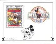 Bhutan 1989 Disney/ Mickey Mouse 60th/ Sports/ Football/ Film/ Cinema/ Cartoons 1v m/s (b608p)
