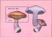 Bhutan 1989 Wood Blewit/ Fungi/ Mushrooms/ Plants/ Nature 1v m/s (s3494a)