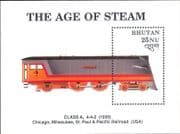 Bhutan 1990 Trains/ Age of Steam/ Locomotives/ Rail/ Engines/ Transport 1v m/s (s1780v)