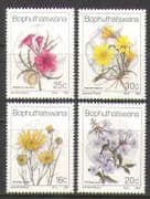 Bophuthatswana 1987 Plants / Wild Flowers / Nature / Conservation 4v set (n22673)