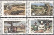 Bophuthatswana 1988 Giraffe / Rhino / Cheetah / Helicopter / Animals / Nature 4v (n18665)