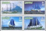 Bosnia Herzegovina 1997 Greenpeace 26th/ Boats/ Sailing/ Transport 4v blk (s282q)