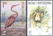 Bosnia Herzegovina 1997 Heron/ Orchid/ Birds/ Flowers/ Nature/ Wildlife 2v set b137w