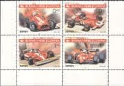 Bosnia Herzegovina 2001 Ferrari/ Sports Cars/ Motoring/ F1/ Motor Racing/ Transport 4v blk (s5044f)