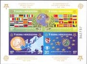 Bosnia Herzegovina 2005 Europa Stamps 50th/ Chess/ Money/ Coins/ Flags/ Maps imperf m/s (n34842a)