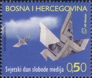 Bosnia & Herzegovina 2006 World Press Freedom Day/ Paper Birds/ Origami 1v (b137n)